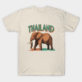 Thailand Elephant Travel Graphic T-Shirt